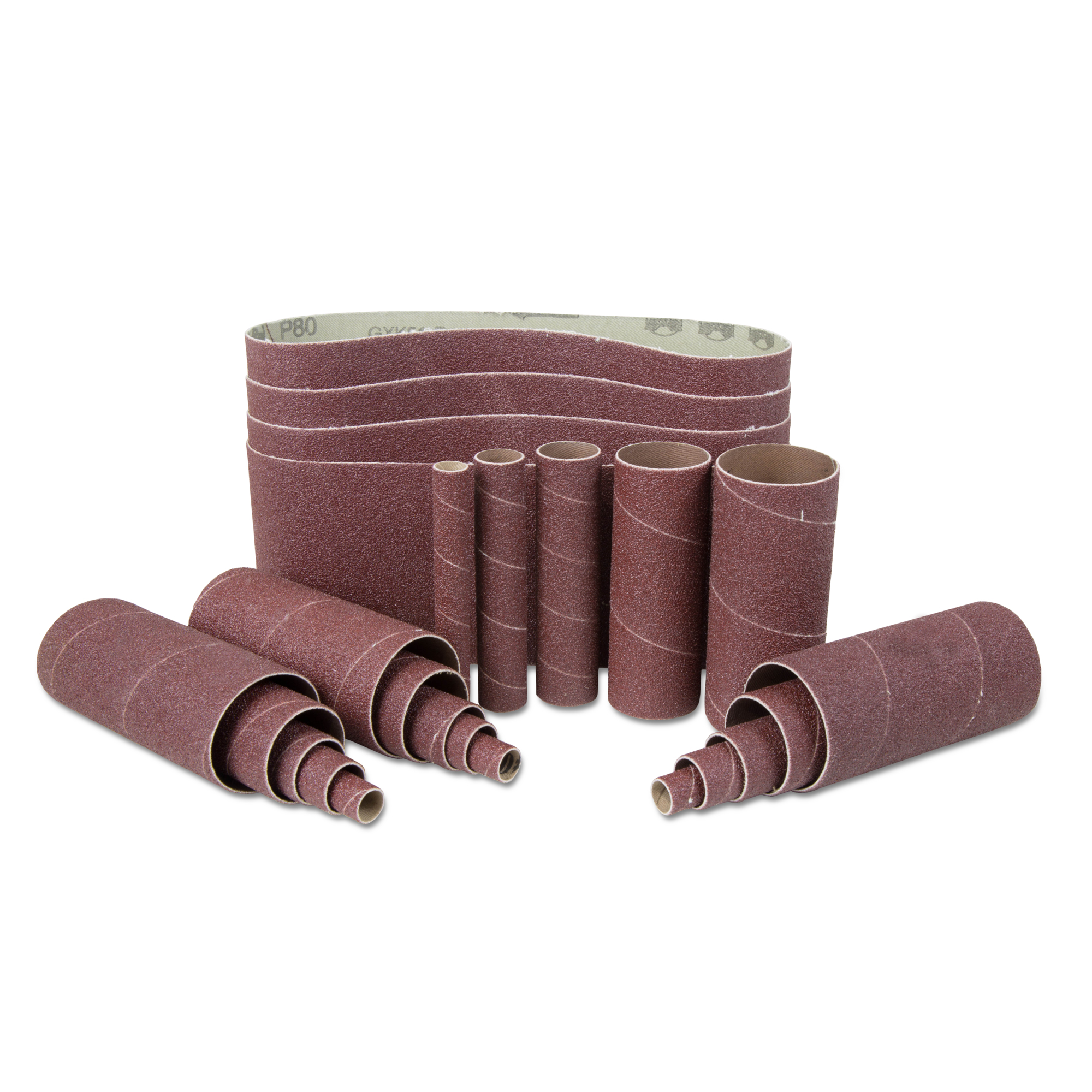 WEN 6524SP240 240-Grit Combination Belt and Sleeve Sandpaper Set (24-Pack)